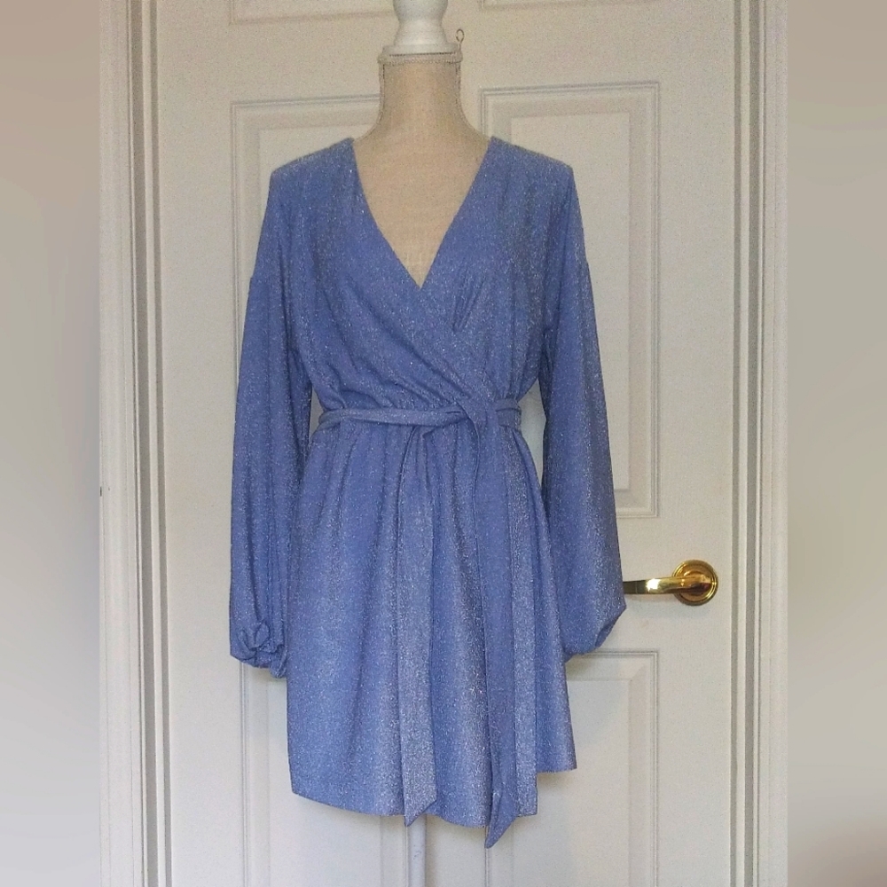 Shimmer blue dress
